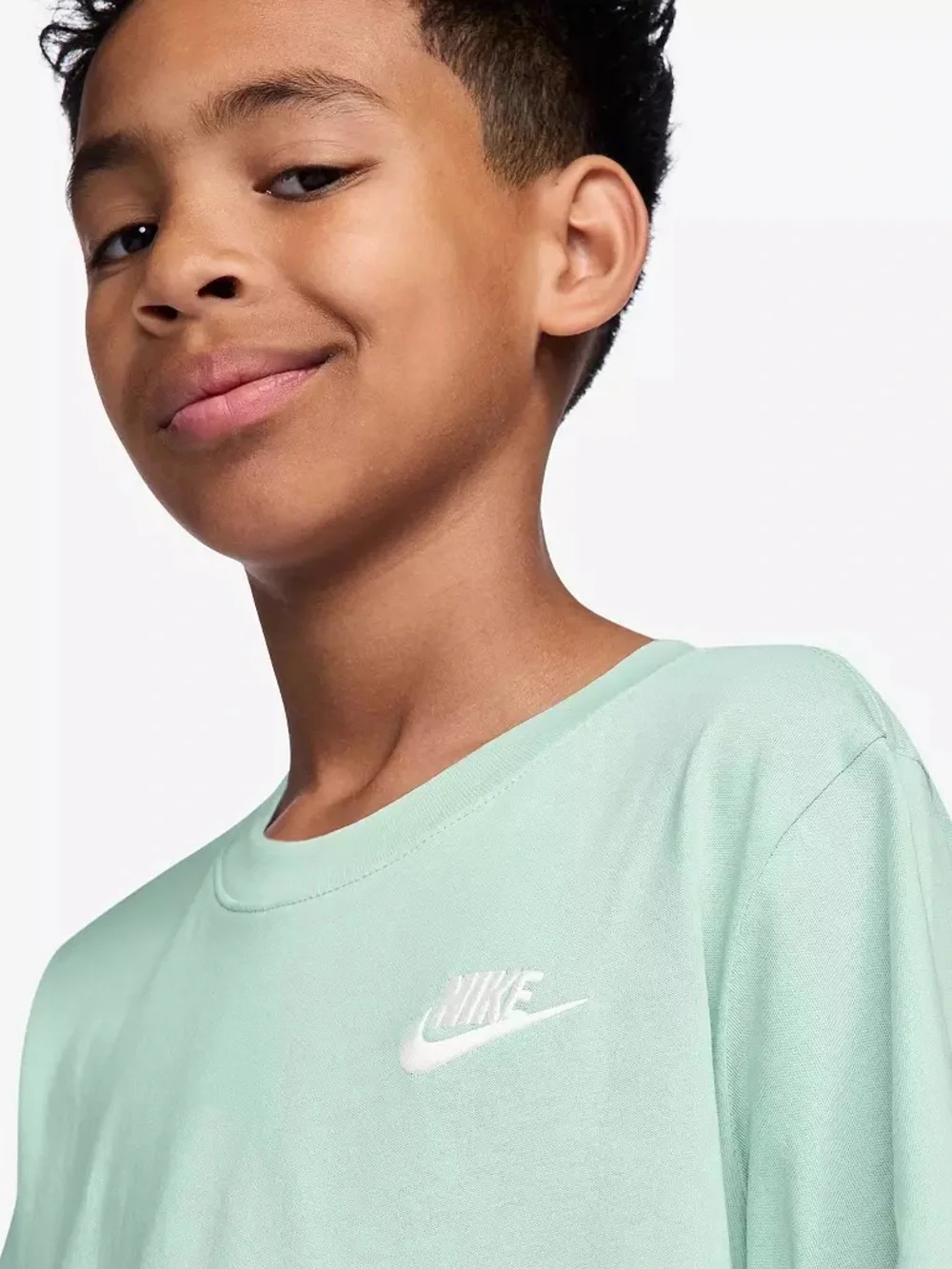 Nike Kids Mint Green Logo Tee